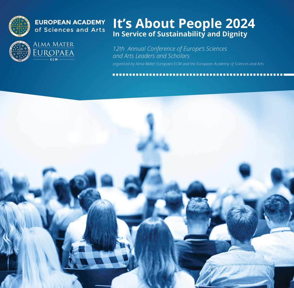 12th Annual Conference of Alma Mater Europea and EASA: „It’s About People 2024 – In Service of Sustainability and Dignity.“