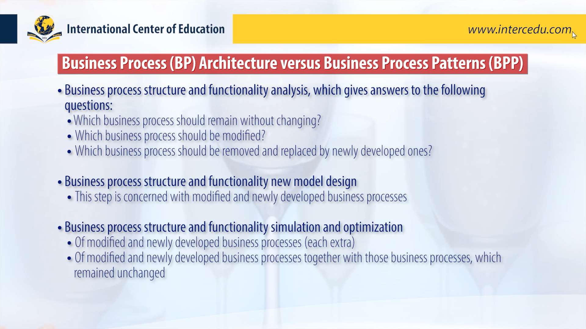 Jozef Stašák: Business Process Architecture Model